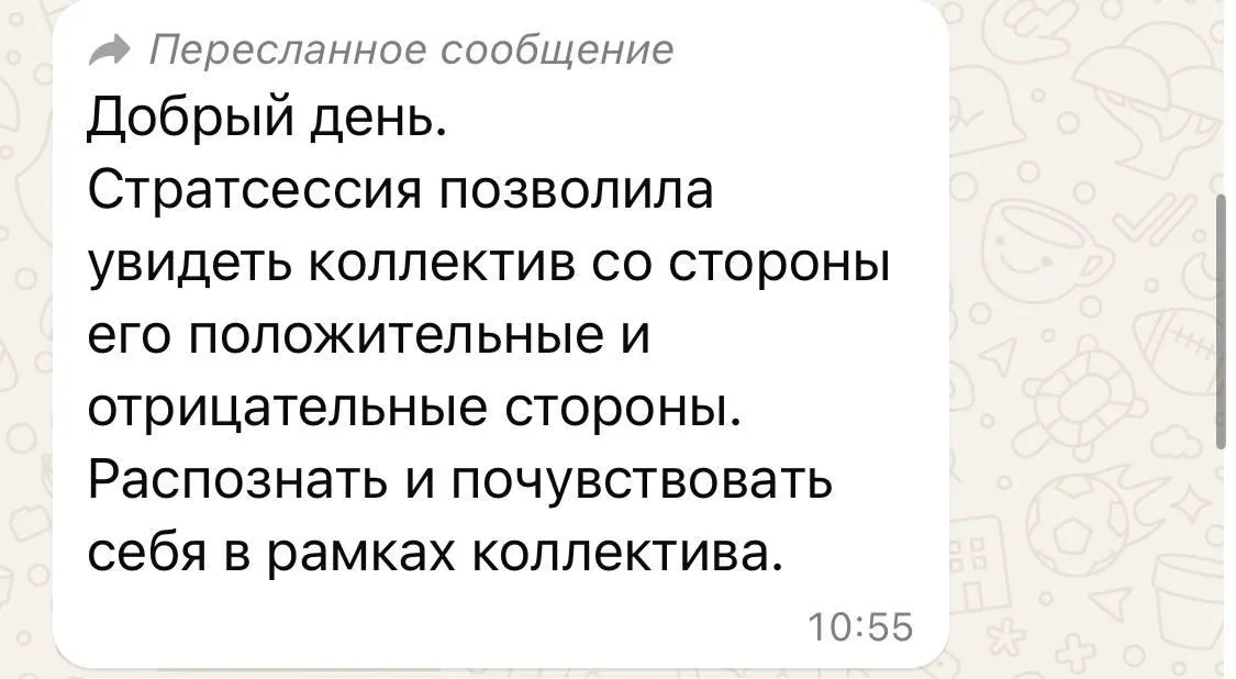 Отзыв участника стратегической сессии